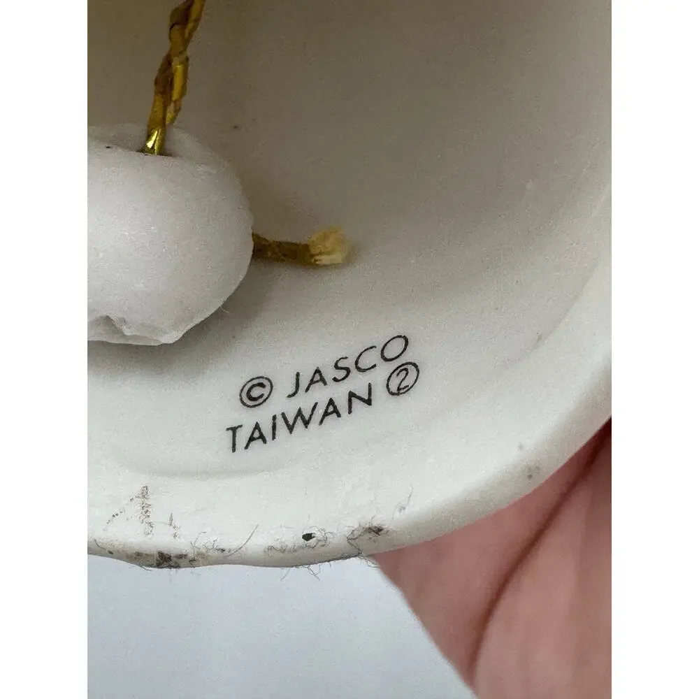 Vintage Jasco Royal Majestic Bells Girls Women Set of 2 White Blue